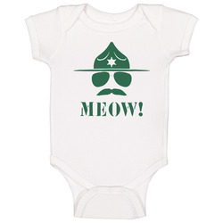 Super Troopers Meow Face Silhouette Comedy Movie Fan Baby One Piece Super Troopers Meow Face Silhouette Comedy Movie Fan Baby One Piece
