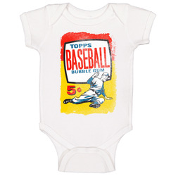 Topps Baseball Cards Bubble Gum Baby One Piece Topps Baseball Cards Bubble Gum Baby One Piece