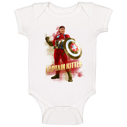 Captain George Kittle Superhero San Francisco Football Baby One Piece Captain George Kittle Superhero San Francisco Football Baby One Piece