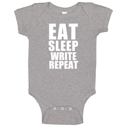 Eat Sleep Write Repeat Author Occupation Baby One Piece Eat Sleep Write Repeat Author Occupation Baby One Piece