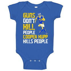 Guns Dont Kill Cooper Kupp Kills People Los Angeles Football Baby One Piece Guns Dont Kill Cooper Kupp Kills People Los Angeles Football Baby One Piece