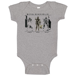 Metal Gear Solid Snake Brothers Video Game Baby One Piece Metal Gear Solid Snake Brothers Video Game Baby One Piece