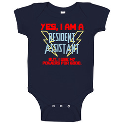Yes I Am A Resident Assistant Funny Powers Baby One Piece Yes I Am A Resident Assistant Funny Powers Baby One Piece