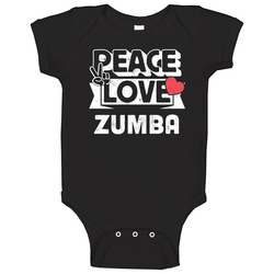 Peace Love And Zumba Unisex Baby One Piece Peace Love And Zumba Unisex Baby One Piece