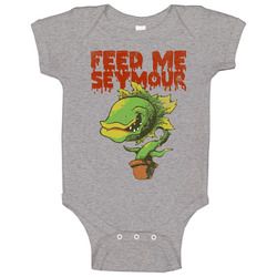Feed Me Seymour Little Shop Of Horrors Retro Movie Vintage Unisex Baby One Piece Feed Me Seymour Little Shop Of Horrors Retro Movie Vintage Unisex Baby One Piece