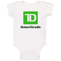Td Ameritrade Holding Corporation Nasdaq Company Logo Employee Fan Baby One Piece Td Ameritrade Holding Corporation Nasdaq Company Logo Employee Fan Baby One Piece