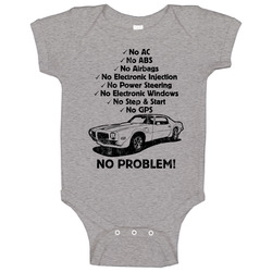 1970 Pontiac Firebird Trans Am No Problem Vintage Car Baby One Piece 1970 Pontiac Firebird Trans Am No Problem Vintage Car Baby One Piece