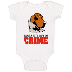 Take A Bite Out Of Crime Mcgruff The Crime Baby One Piece Take A Bite Out Of Crime Mcgruff The Crime Baby One Piece