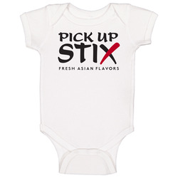 Pick Up Stix Top American Chinese Fast Food Baby One Piece Pick Up Stix Top American Chinese Fast Food Baby One Piece