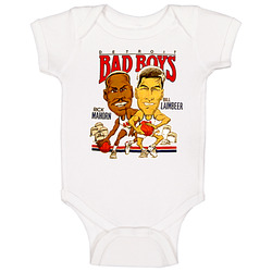 Bill Laimbeer Retro Basketball Caricature Baby One Piece Bill Laimbeer Retro Basketball Caricature Baby One Piece