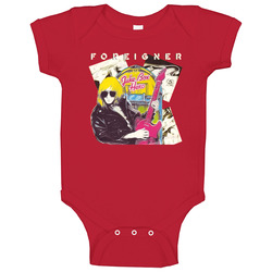 Foreigner Juke Box Hero Rock 80s 70s Group Baby One Piece Foreigner Juke Box Hero Rock 80s 70s Group Baby One Piece