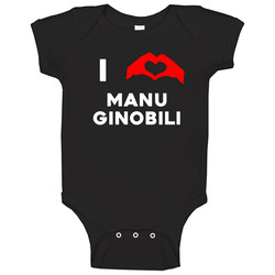 I Heart Manu Ginobili San Antonio Basketball Team Fan Baby One Piece I Heart Manu Ginobili San Antonio Basketball Team Fan Baby One Piece