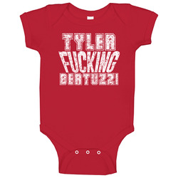 Tyler Fcking Bertuzzi Detroit Hockey Player Sports Fan Cool Baby One Piece Tyler Fcking Bertuzzi Detroit Hockey Player Sports Fan Cool Baby One Piece