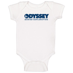 Odyssey Marine Exploration Inc Nasdaq Company Logo Employee Fan Baby One Piece Odyssey Marine Exploration Inc Nasdaq Company Logo Employee Fan Baby One Piece