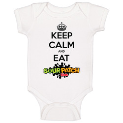 Keep Calm And Eat Sour Patch Kids Candy Baby One Piece Keep Calm And Eat Sour Patch Kids Candy Baby One Piece
