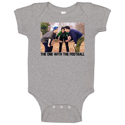 Friends The One With The Football Episode Retro Tv Show Fan Raglan Baby One Piece Friends The One With The Football Episode Retro Tv Show Fan Raglan Baby One Piece