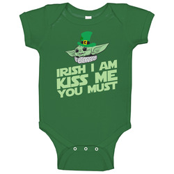 Baby Yoda St Patricks Day Irish I Am Kiss Me You Must Baby One Piece Baby Yoda St Patricks Day Irish I Am Kiss Me You Must Baby One Piece