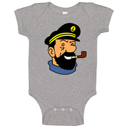 Captain Haddock Tintin Cartoon Comic Baby One Piece Captain Haddock Tintin Cartoon Comic Baby One Piece