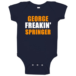 George Springer Freakin Houston Baseball Sports Texas Baby One Piece George Springer Freakin Houston Baseball Sports Texas Baby One Piece