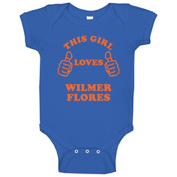 Wilmer Flores New York Brooklyn Baseball Sports This Girl Loves Baby One Piece Wilmer Flores New York Brooklyn Baseball Sports This Girl Loves Baby One Piece