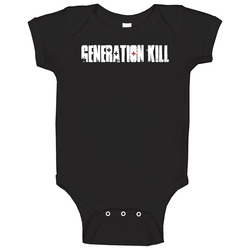Generation Kill 2000s Tv Show Fan Logo Baby One Piece Generation Kill 2000s Tv Show Fan Logo Baby One Piece