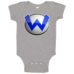 Super Mario Bros Wario Logo Baby One Piece Super Mario Bros Wario Logo Baby One Piece