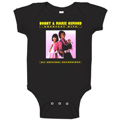 Donnie And Marie Osmond Retro Album Cover Baby One Piece Donnie And Marie Osmond Retro Album Cover Baby One Piece