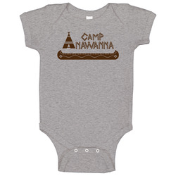 Camp Anawanna Salute Your Shorts Baby One Piece Camp Anawanna Salute Your Shorts Baby One Piece
