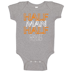 Half Man Half Giant Squid Funny Animal Baby One Piece Half Man Half Giant Squid Funny Animal Baby One Piece