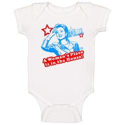 A Womens Place Is In The House Whitehouse President Funny Campaign Baby One Piece A Womens Place Is In The House Whitehouse President Funny Campaign Baby One Piece