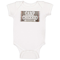 Camp Cheerio Vintage Distressed Baby One Piece Camp Cheerio Vintage Distressed Baby One Piece