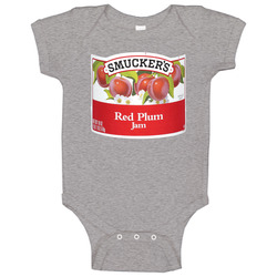 Smuckers Red Plum Jam Cool Halloween Costume Baby One Piece Smuckers Red Plum Jam Cool Halloween Costume Baby One Piece