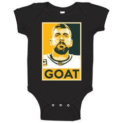 Aaron Rodgers Goat Hope Poster Football Green Bay Fan Baby One Piece Aaron Rodgers Goat Hope Poster Football Green Bay Fan Baby One Piece
