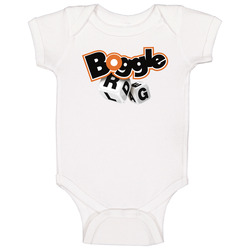 Boggle Board Game Logo Baby One Piece Boggle Board Game Logo Baby One Piece