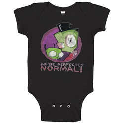 Invader Zim American Tv Series Retro Distressed Vintage Baby One Piece Invader Zim American Tv Series Retro Distressed Vintage Baby One Piece