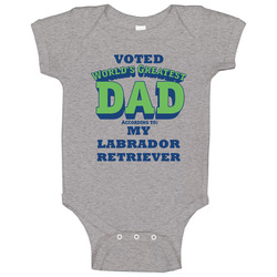World's Greatest Labrador Retriever Dad Dog Baby One Piece World's Greatest Labrador Retriever Dad Dog Baby One Piece