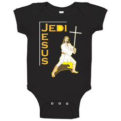 Jesus Is My Jedi Funny Comedy Baby One Piece Jesus Is My Jedi Funny Comedy Baby One Piece