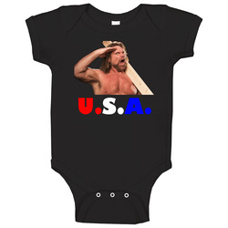 Hacksaw Jim Duggan Usa Wrestling Legend Baby One Piece Hacksaw Jim Duggan Usa Wrestling Legend Baby One Piece