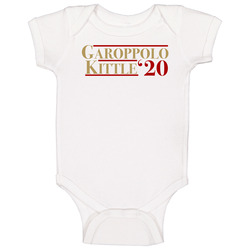 Garoppolo Kittle 2020 For President San Francisco Football Baby One Piece Garoppolo Kittle 2020 For President San Francisco Football Baby One Piece