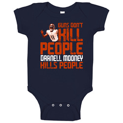 Guns Dont Kill Darnell Mooney Kills People Chicago Football Baby One Piece Guns Dont Kill Darnell Mooney Kills People Chicago Football Baby One Piece