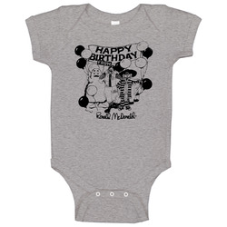 Happy Birthday From Ronald Mcdonald Vintage Food Baby One Piece Happy Birthday From Ronald Mcdonald Vintage Food Baby One Piece