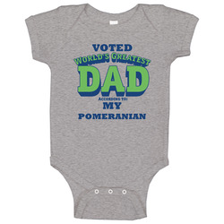 World's Greatest Pomeranian Dad Dog Baby One Piece World's Greatest Pomeranian Dad Dog Baby One Piece