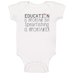 Spearfishing Is Important Sports Hobbies Baby One Piece Spearfishing Is Important Sports Hobbies Baby One Piece