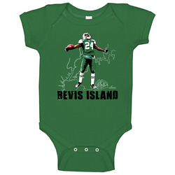 Darelle Revis Revis Island Jets Football Baby One Piece Darelle Revis Revis Island Jets Football Baby One Piece