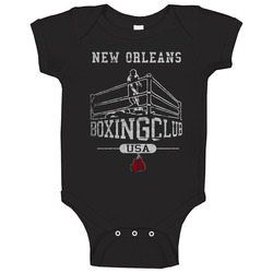 New Orleans Boxing Club Gym Baby One Piece New Orleans Boxing Club Gym Baby One Piece