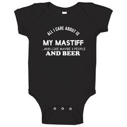Mastiff All I Care About Is My Dog Dogs Baby One Piece Mastiff All I Care About Is My Dog Dogs Baby One Piece
