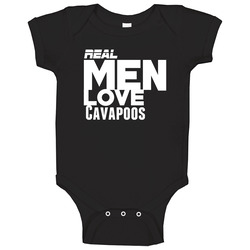 Real Men Love Cavapoos Funny Baby One Piece Real Men Love Cavapoos Funny Baby One Piece
