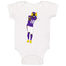 Justin Jefferson Griddy Dancet Baby One Piece Justin Jefferson Griddy Dancet Baby One Piece