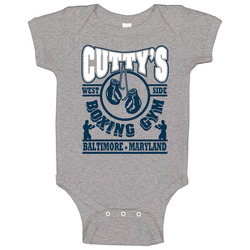 The Wire Cuttys Boxing Gym Baby One Piece The Wire Cuttys Boxing Gym Baby One Piece