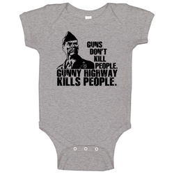 Heartbreak Ridge Eastwood Gunny Highway Baby One Piece Heartbreak Ridge Eastwood Gunny Highway Baby One Piece